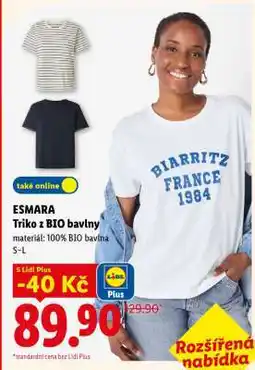 Lidl ESMARA Triko z BIO bavlny nabídka