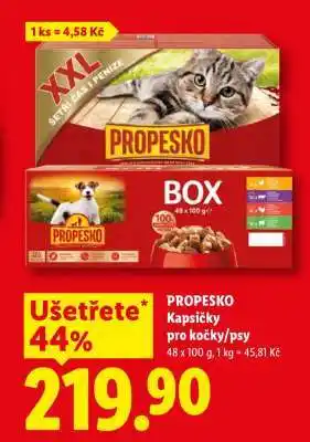 Lidl PROPESKO Kapsičky pro kočky/psy nabídka