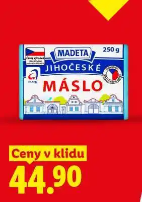 Lidl Jihočeské máslo nabídka
