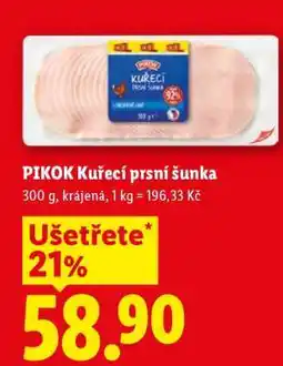 Lidl PIKOK KUŘECÍ PRSNÍ ŠUNKA nabídka