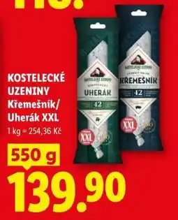 Lidl KOSTELECKÉ UZENINY Křemešník/Uherák XXL nabídka