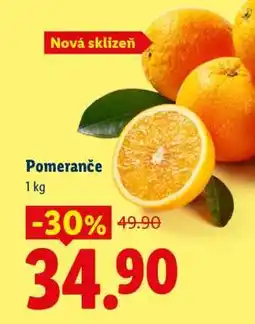 Lidl Pomeranče nabídka
