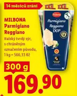 Lidl Milbona PARMIGIANO REGGIANO nabídka