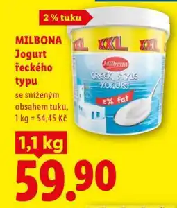 Lidl Milbona Jogurt řeckého typu nabídka