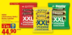 Lidl ORION LEDOVÉ KAŠTANY / KOFILA / BANÁNY V ČOKOLÁDĚ nabídka