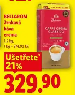 Lidl BELLAROM Zrnková káva crema nabídka