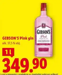 Lidl Gibson‘s PINK GIN nabídka