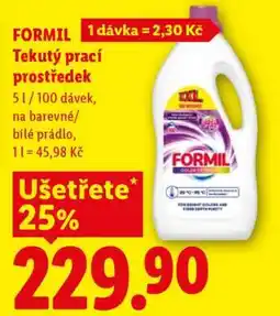 Lidl Formil TEKUTÝ PRACÍ PROSTŘEDEK nabídka