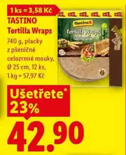 Lidl Tastino Tortilla Wraps nabídka