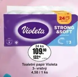 Adam Toaletní papír Violeta 3- vrstvý 4,58/1 ks nabídka