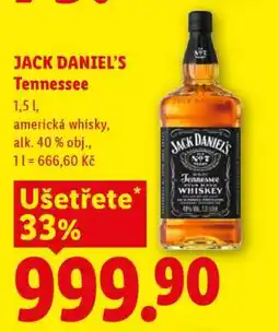 Lidl JACK DANIEL'S TENNESSEE nabídka
