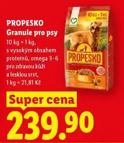 Lidl Propesko granule pro psy nabídka
