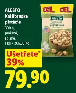 Lidl Alesto KALIFORNSKÉ PISTÁCIE nabídka