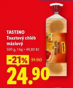 Lidl TASTINO Toastový chléb máslový nabídka