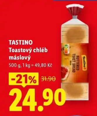 Lidl TASTINO Toastový chléb máslový nabídka