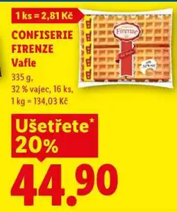Lidl CONFISERIE FIRENZE Vafle nabídka