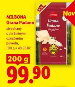 Lidl Milbona GRANA PADANO nabídka