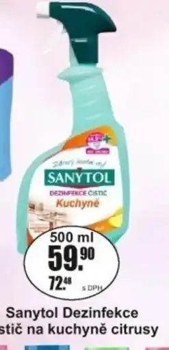 Adam Sanytol Dezinfekce čistič na kuchyně citrusy nabídka