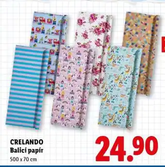 Lidl Crelando BALICÍ PAPÍR nabídka