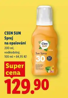 Lidl Cien sun SPREJ NA OPALOVÁNÍ nabídka