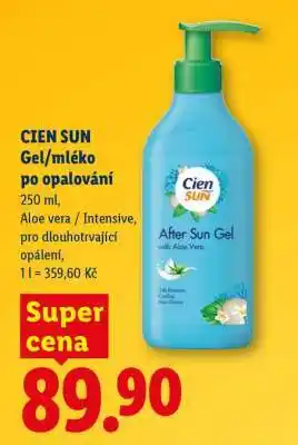 Lidl CIEN SUN Gel/mléko po opalování nabídka
