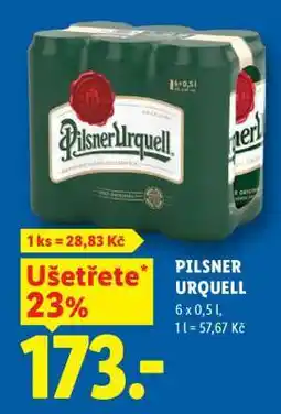 Lidl Pilsner Urquell nabídka