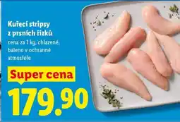 Lidl Kuřecí stripsy z prsních řízků nabídka