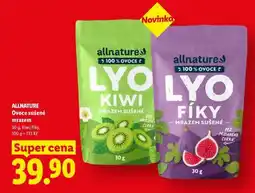 Lidl allnature Ovoce sušené mrazem nabídka