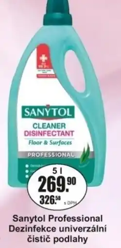 Adam Sanytol Professional Dezinfekce univerzální čistič podlahy nabídka