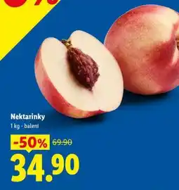 Lidl Nektarinky nabídka