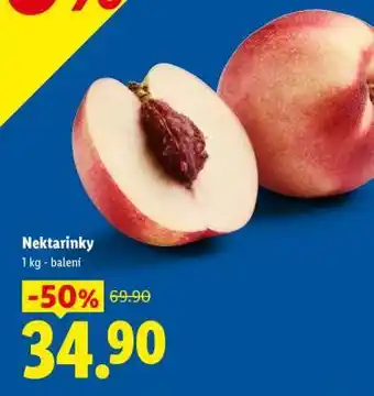 Lidl Nektarinky nabídka
