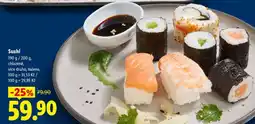 Lidl SUSHI nabídka
