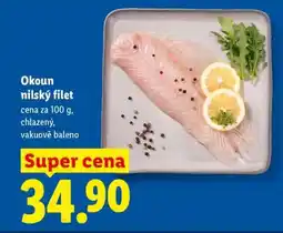Lidl Okoun nilský filet nabídka