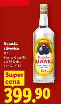 Lidl BOŠÁCKA SLIVOVICE nabídka