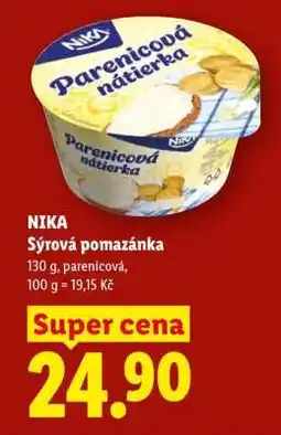 Lidl NIKA Sýrová pomazánka nabídka