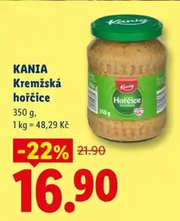 Lidl KANIA Kremžská hořčice nabídka
