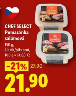 Lidl CHEF SELECT Pomazánka salámová nabídka