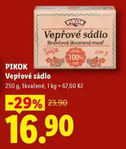 Lidl Pikok Vepřové sádlo nabídka