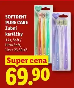 Lidl SOFTDENT PURE CARE ZUBNÍ KARTÁČKY nabídka