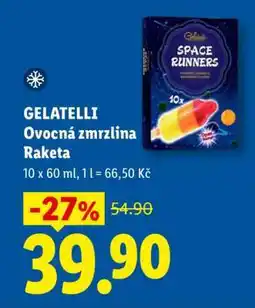 Lidl GELATELLI Ovocná zmrzlina Raketa nabídka