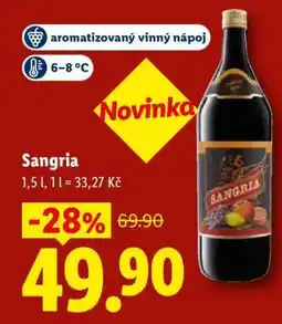 Lidl Sangria nabídka