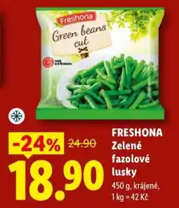 Lidl FRESHONA Zelené fazolové lusky nabídka
