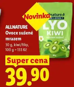 Lidl allnature Ovoce sušené mrazem nabídka