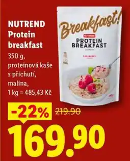 Lidl NUTREND Protein breakfast nabídka