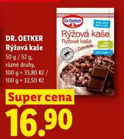 Lidl Dr. Oetker Rýžová kaše nabídka