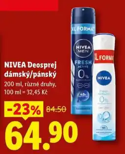 Lidl NIVEA Deosprej dámský/pánský nabídka