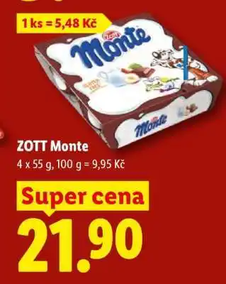 Lidl ZOTT Monte nabídka