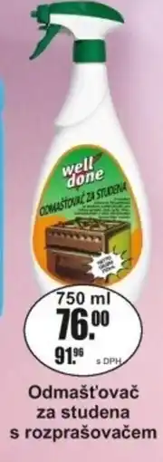 Adam Odmašťovač za studena s rozprašovačem nabídka