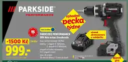 Lidl PARKSIDE PERFORMANCE 20V Aku vrtačí šroubovák nabídka