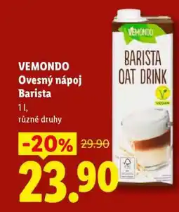 Lidl VEMONDO Ovesný nápoj Barista nabídka